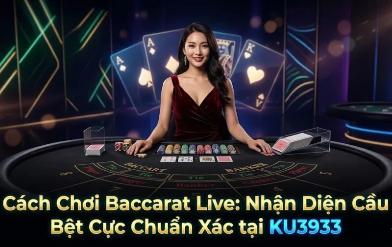 Cách Chơi Baccarat Live: Nhận Diện Cầu Bệt Cực Chuẩn Xác